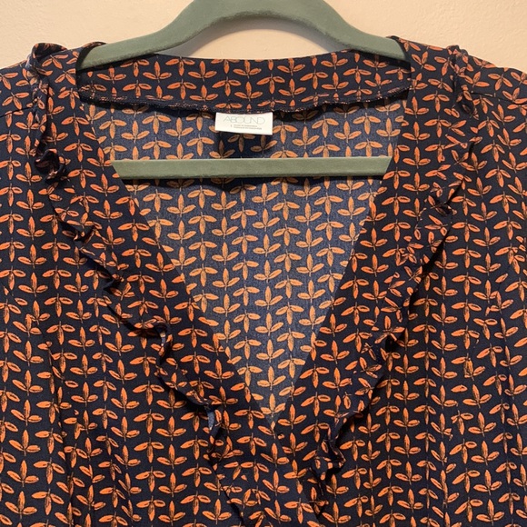 Navy Blue and Orange Top - Picture 2 of 5